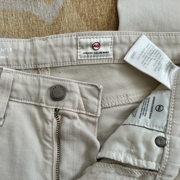 AG Super Skinny Legging Ankle size 24 in light khaki - Picture 5 of 6